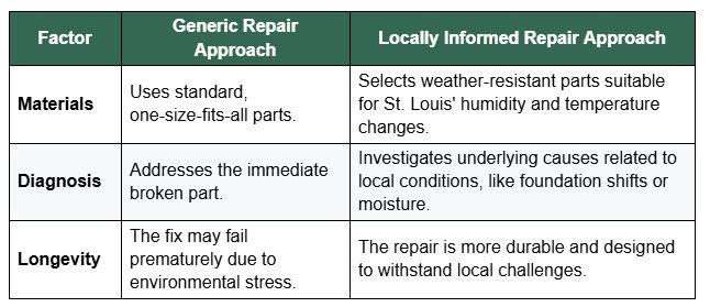  Experience in the Region Ensures Lasting Repairs