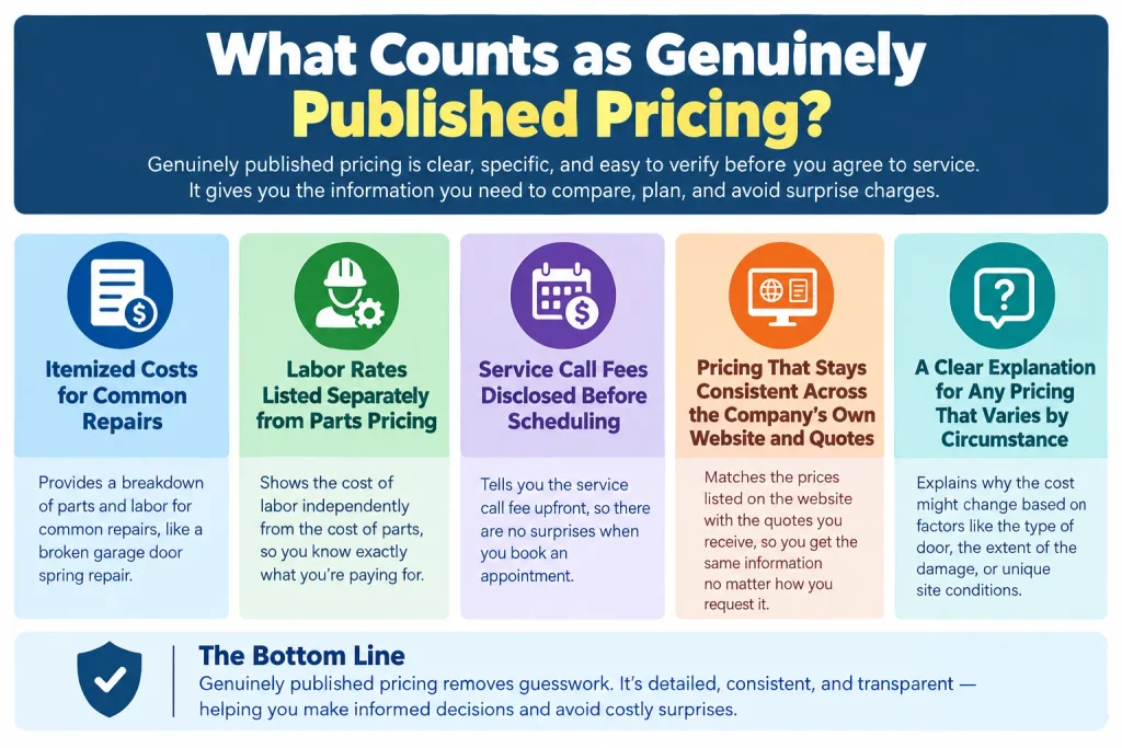 What Counts as Genuinely Published Pricing?