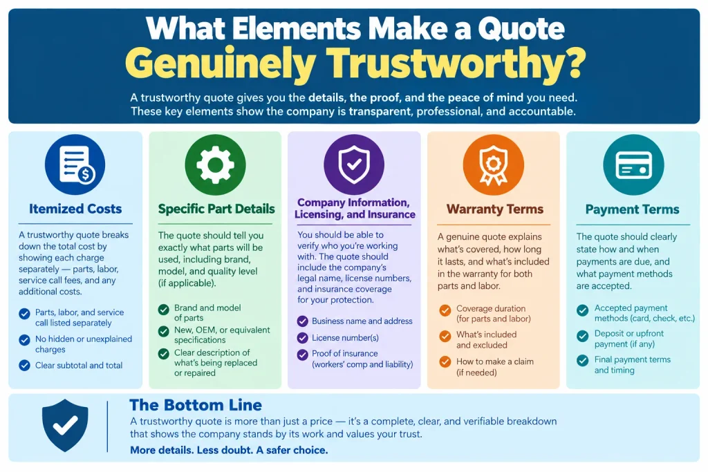What Elements Make a Quote Genuinely Trustworthy?